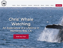 Tablet Screenshot of chriswhalewatching.com